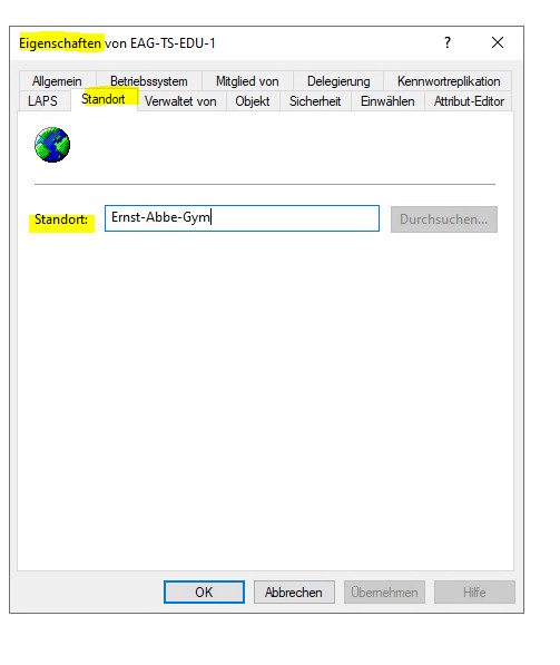 INiS 10 IST Installation und Konfiguration Standortinformation